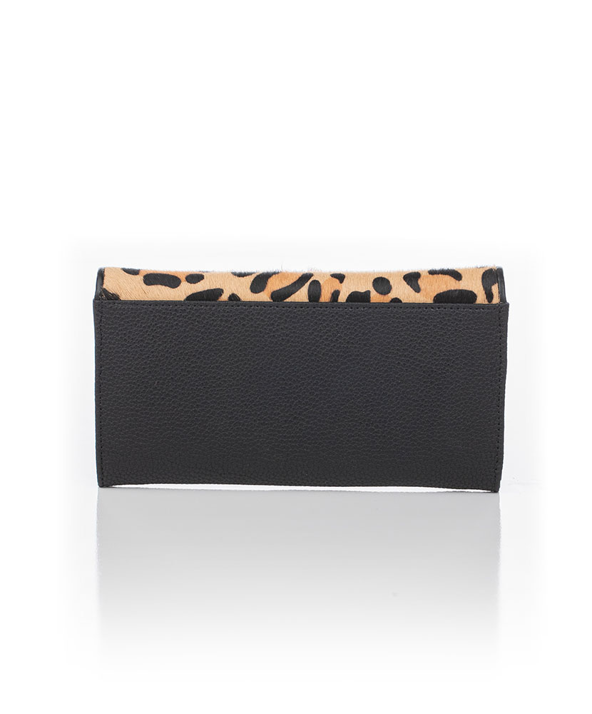 Leopard Print Leather Wallet